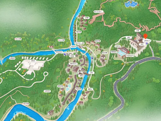 阎良结合景区手绘地图智慧导览和720全景技术，可以让景区更加“动”起来，为游客提供更加身临其境的导览体验。